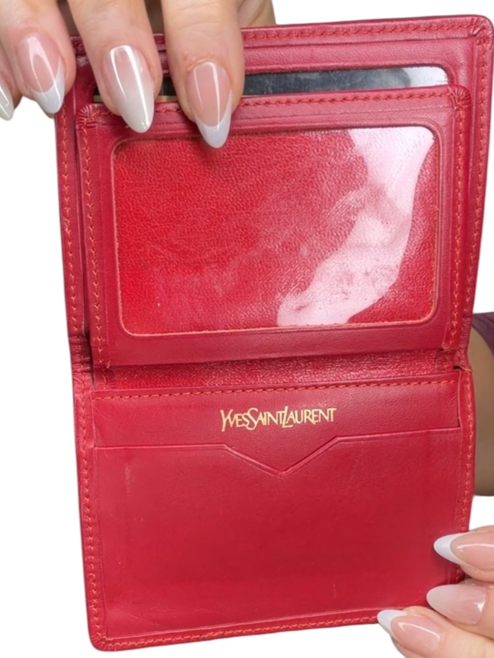 Yves Saint Laurent Vintage Color Block Leather Wallet - Picture 7 of 10